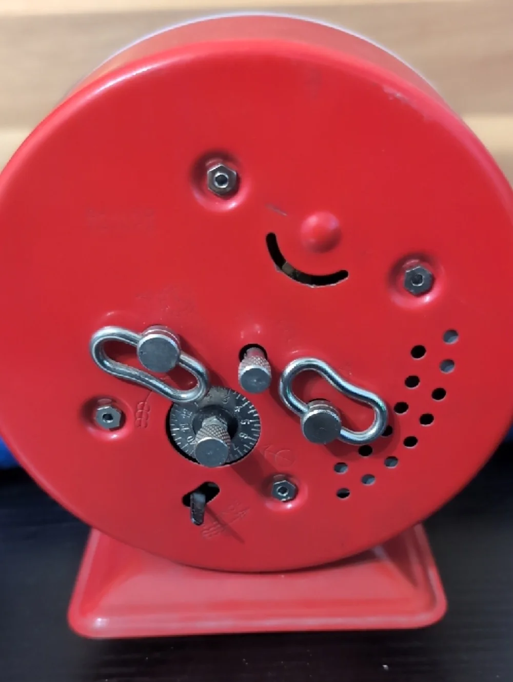 Mickey Red Vintage-Style Wall Clock Untested